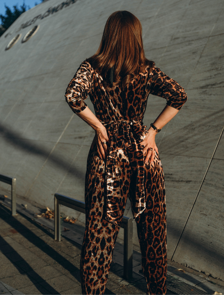 Fifi Jumpsuit in Leopard Print