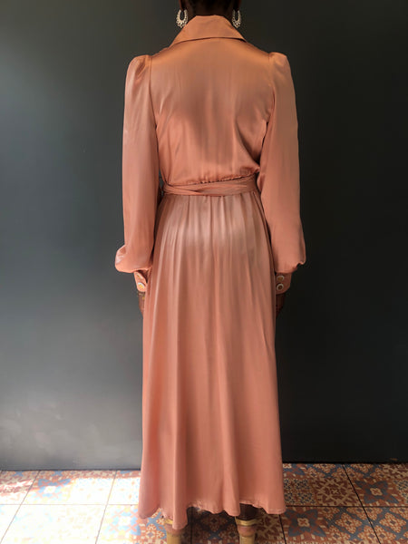 Varon Dress in Pink Silk