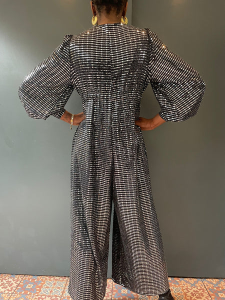 Percy Jumpsuit in Silver