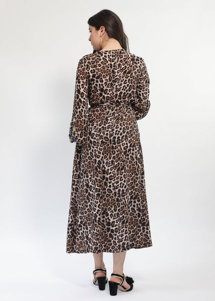 Babooska Leopardskin animal print dress